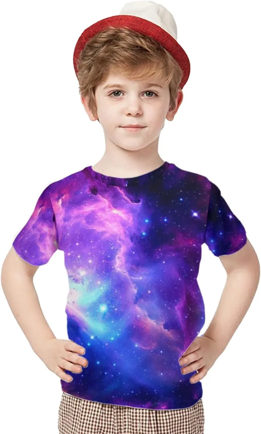 3D Graphic T Shirts for Boys Girls Kids, Casual Crewneck Short Sleeve Tops Tees for Teens 6-16 Years