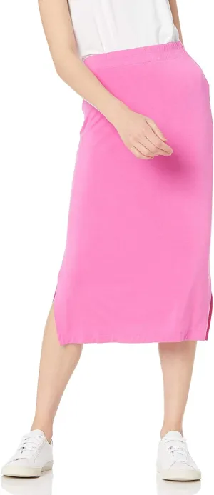 Amazon Essentials Women's Pull-On Knit Midi Skirt (Available in Plus Size)