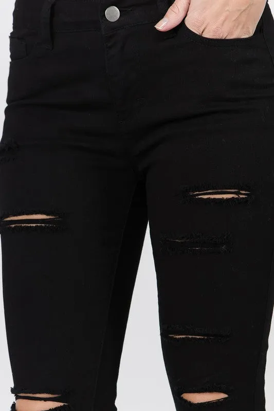 BAZI DISTRESSED SKINNY JEANS
