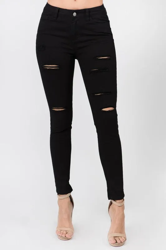 BAZI DISTRESSED SKINNY JEANS