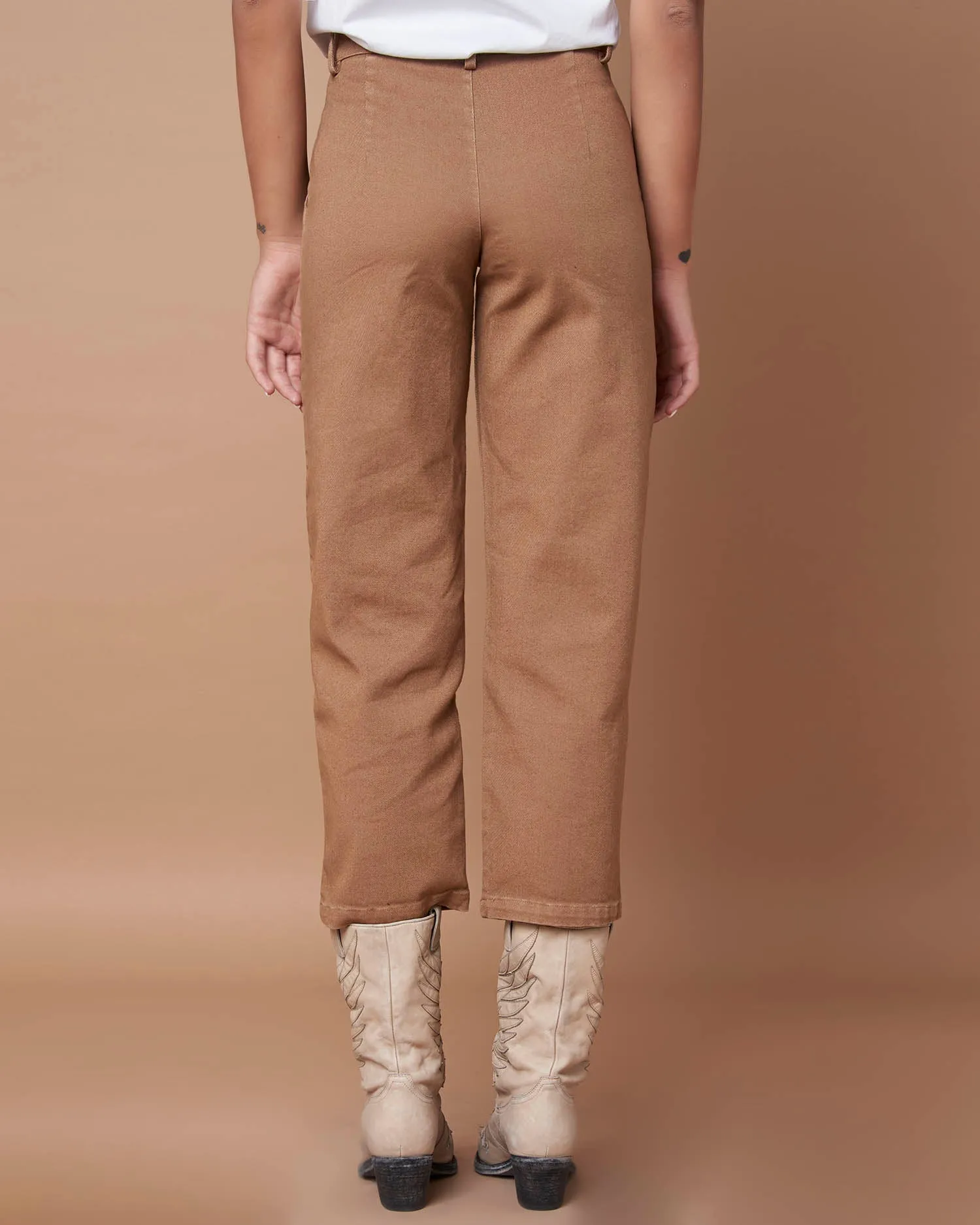 Cropped chino trousers