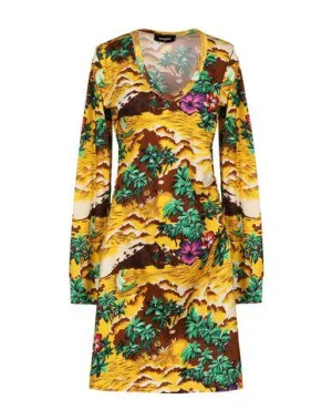 Dsquared2 Women Short dress Yellow XS INT