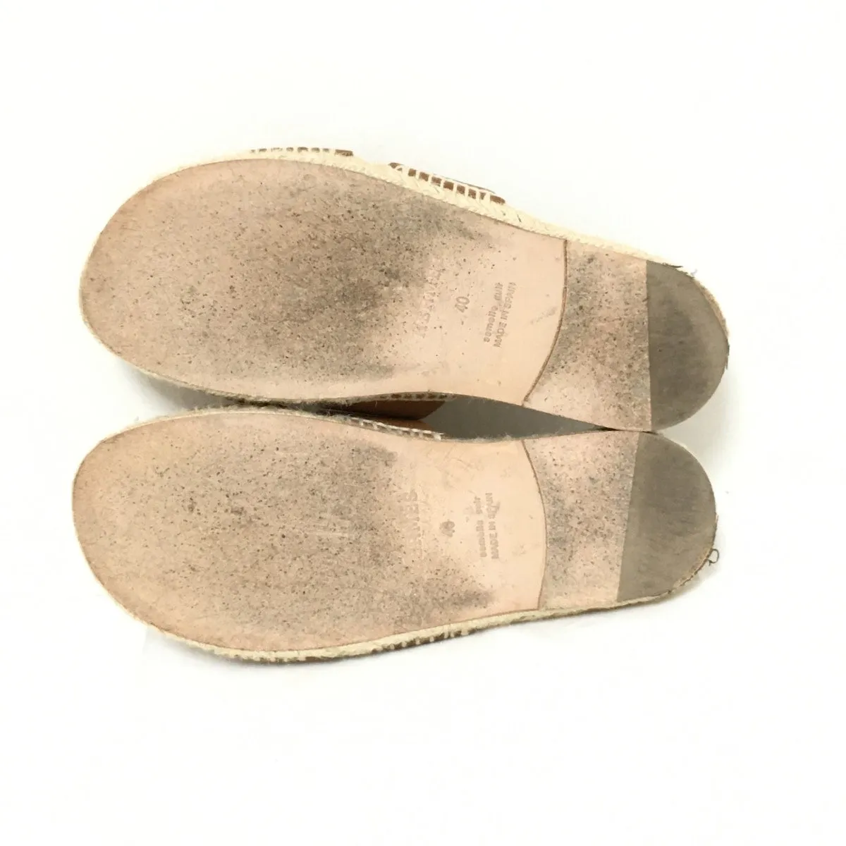 Hermès Antigua Gold Sandals, 40
