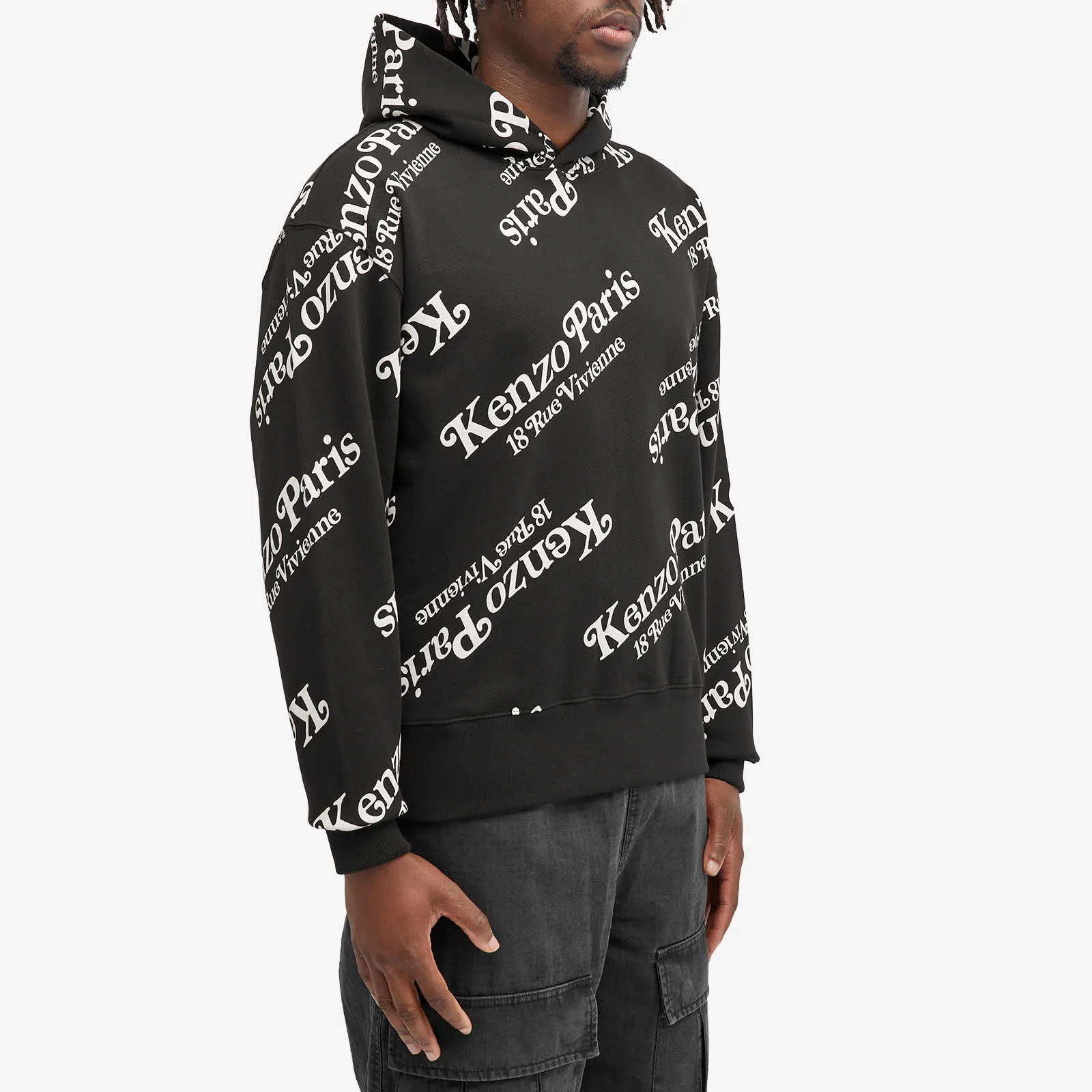 Kenzo X Verdy Popover hoodie, black