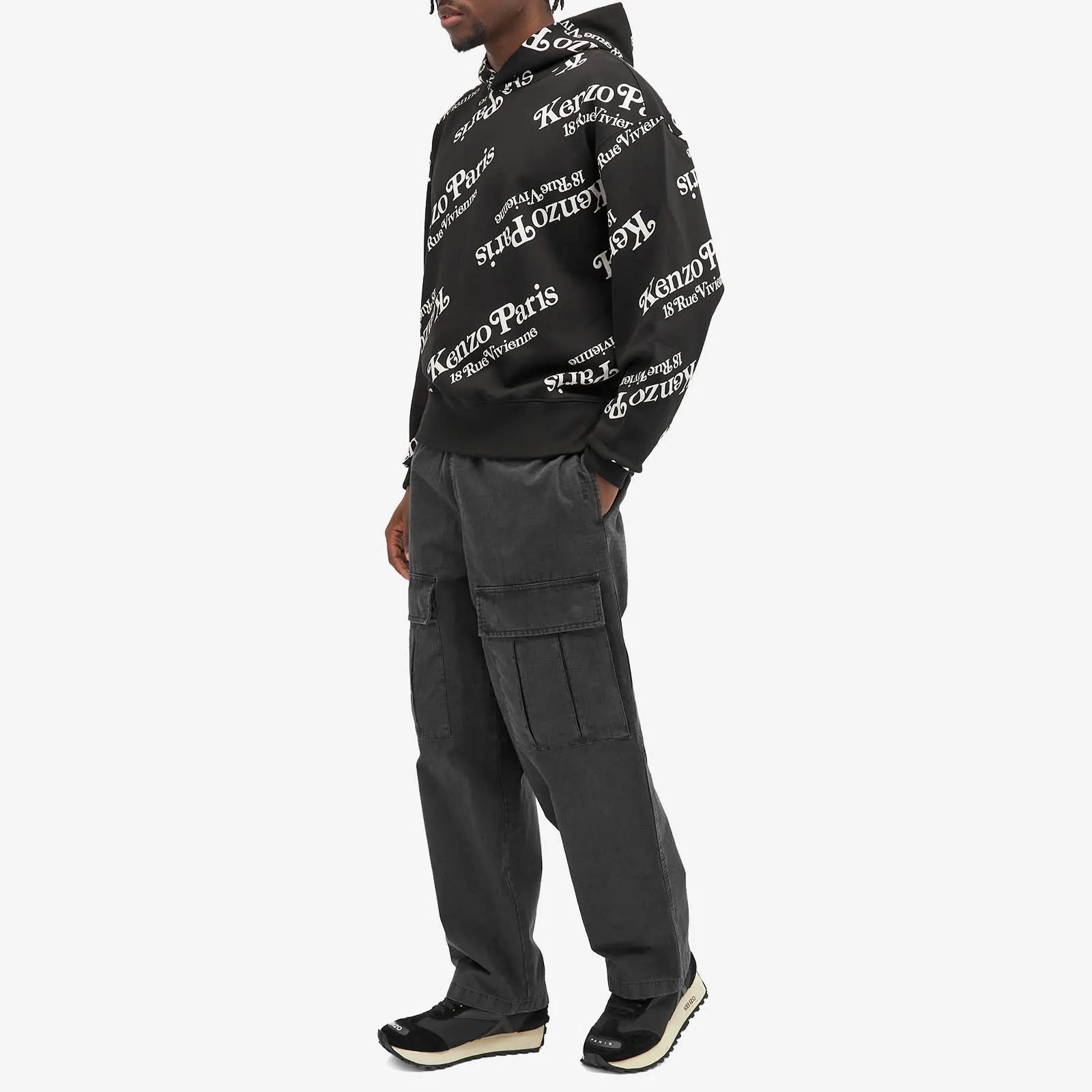 Kenzo X Verdy Popover hoodie, black