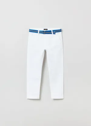 OVS Kids Boy Chino Trousers With Belt