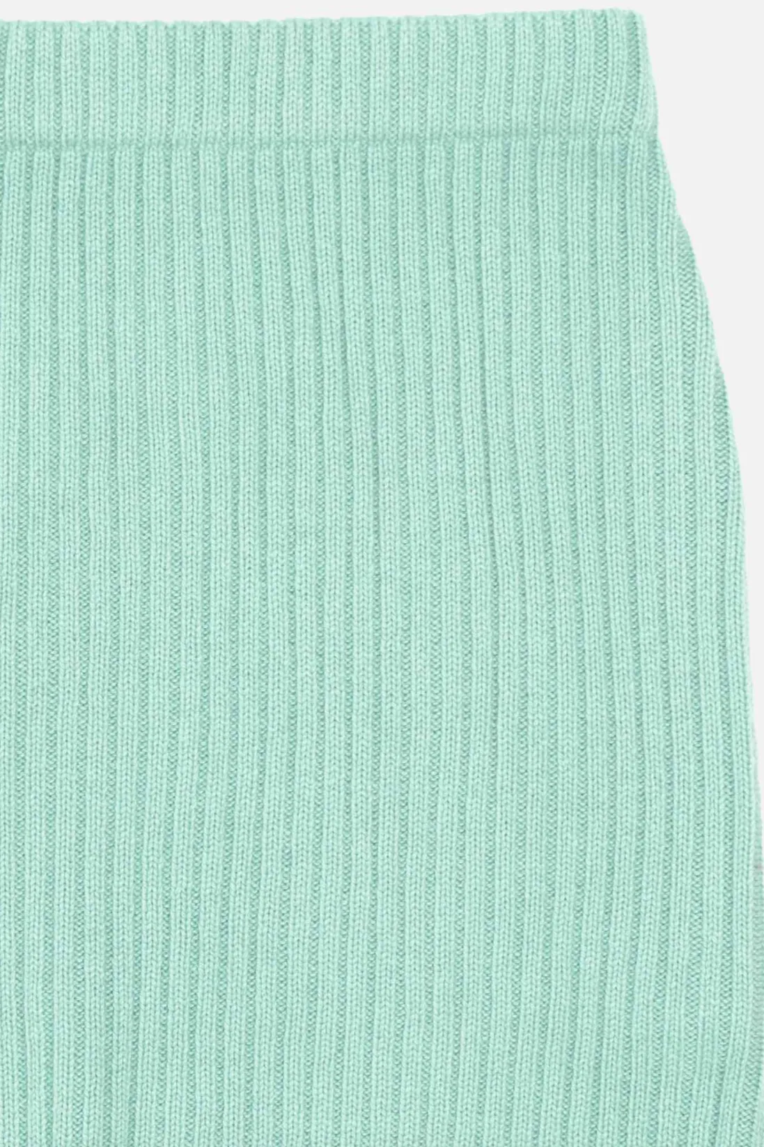 Ribbed Pencil Skirt - Mint