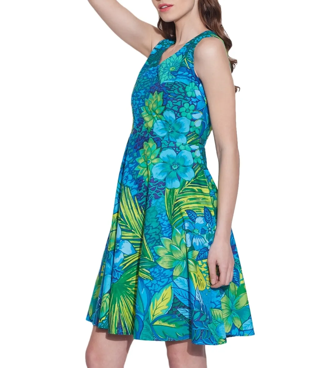 Women Apparels Cotton Printed Dress,Machine Washable,W-CPD44-1624, Size-44 Inch
