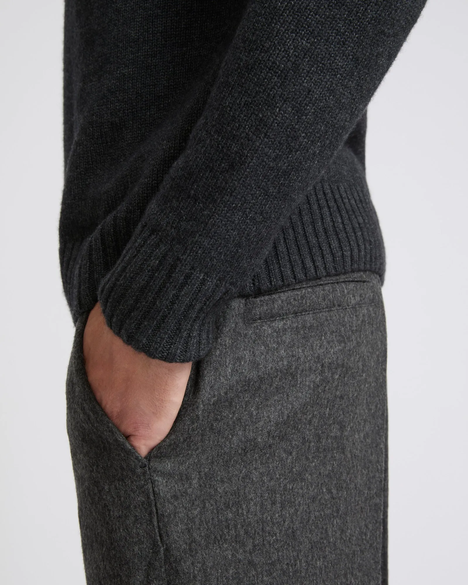Wool chino trousers
