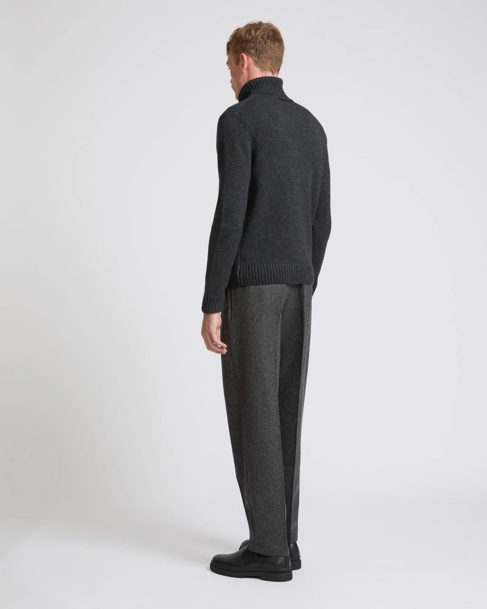 Wool chino trousers